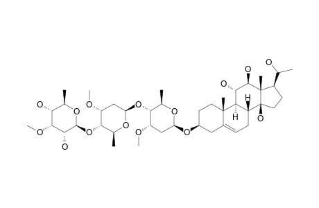 DREVOGENIN-D-3-O-6-DEOXY-3-O-METHYL-BETA-D-ALLOPYRANOSYL-(1->4)-BETA-D-CYMAROPYRANOSYL-(1->4)-BETA-D-CYMAROPYRANOSIDE