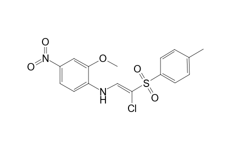 1-Chloro-2-[(2-methoxy-4-nitrophenyl)amino]ethenyl-p-tolyl sulfone