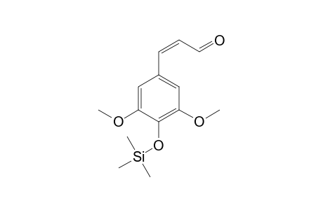 3,4-Dimethoxy-4-hydroxycinnamaldehyde TMS