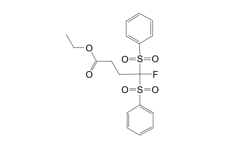 ETHYL-4-FLUORO-4,4-BIS-(PHENYLSULFONYL)-BUTANOATE