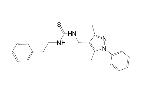 N-[(3,5-dimethyl-1-phenyl-1H-pyrazol-4-yl)methyl]-N'-(2-phenylethyl)thiourea