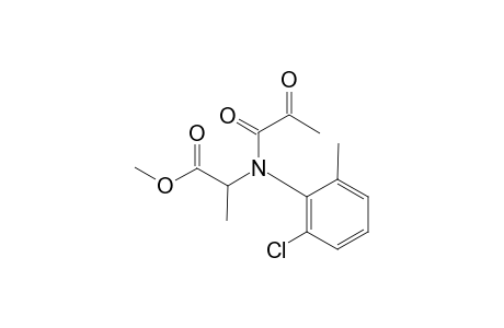 DL-Alanine, N-(2-chloro-6-methylphenyl)-N-(1,2-dioxo-propyl)-, methyl ester