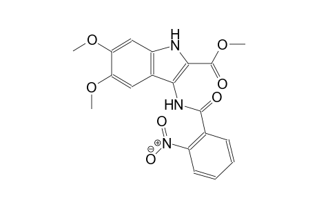 methyl 5,6-dimethoxy-3-[(2-nitrobenzoyl)amino]-1H-indole-2-carboxylate