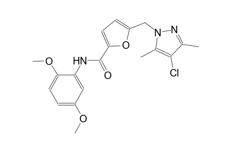 5-[(4-chloro-3,5-dimethyl-1H-pyrazol-1-yl)methyl]-N-(2,5-dimethoxyphenyl)-2-furamide