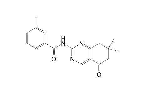 N-(7,7-dimethyl-5-oxo-5,6,7,8-tetrahydro-2-quinazolinyl)-3-methylbenzamide