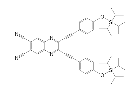 6,7-Dicyano-2,3-bis[4-(triisopropylsilyloxy)phenylethynyl]quinoxaline