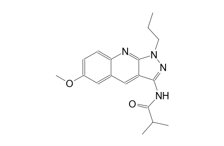N-(6-methoxy-1-propyl-1H-pyrazolo[3,4-b]quinolin-3-yl)-2-methylpropanamide