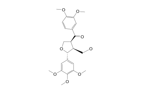 (2S,3R,4R)-TETRAHYDRO-2-(3,4,5-TRIMETHOXYPHENYL)-4-(3,4-DIMETHOXYBENZOYL)-3-(HYDROXYMETHYL)-FURAN;MAGNONE-B