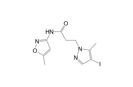 3-(4-iodo-5-methyl-1H-pyrazol-1-yl)-N-(5-methyl-3-isoxazolyl)propanamide