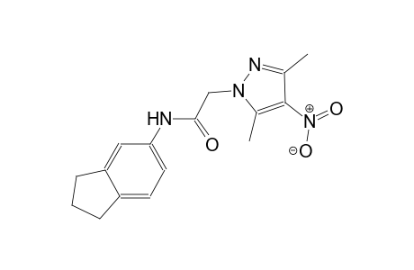 N-(2,3-dihydro-1H-inden-5-yl)-2-(3,5-dimethyl-4-nitro-1H-pyrazol-1-yl)acetamide