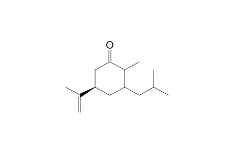 3(R)-3-Isopropenyl-5-(2'-methylprop-1'-yl)-6-methylcyclohexanone
