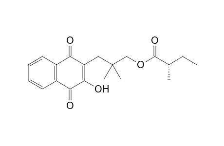 (S)-3-(1,4-Dihydro-2-hydroxy-1,4-dioxonaphthalen-3-yl)-2,2-dimethylpropyl 2-Methylbutanoate