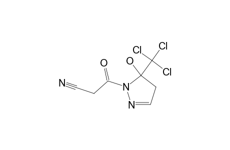 1-(Cyanoacetyl)-5-hydroxy-5-(trichloromethyl)-4,5-dihydro-1H-pyrazole