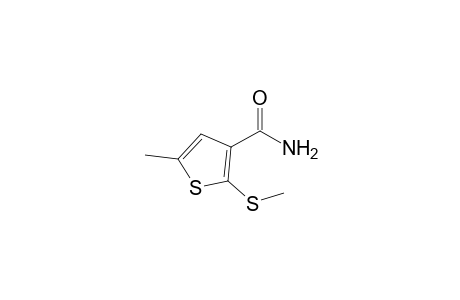 5-Methyl-2-(methylthio)-3-thiophenecarboxamide