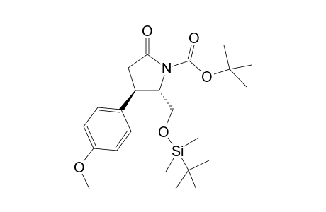 (2S,3R)-2-(tert-Butyldimethylsiloxymethyl)-3-(4-methoxyphenyl)-5-oxopyrrolodine-1-carboxylic acid tert-butyl ester
