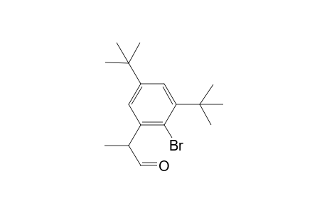 2-Bromo-1,5-di-t-butyl-3-(1-formylethyl)benzene