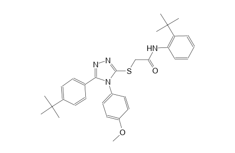 N-(2-tert-butylphenyl)-2-{[5-(4-tert-butylphenyl)-4-(4-methoxyphenyl)-4H-1,2,4-triazol-3-yl]sulfanyl}acetamide