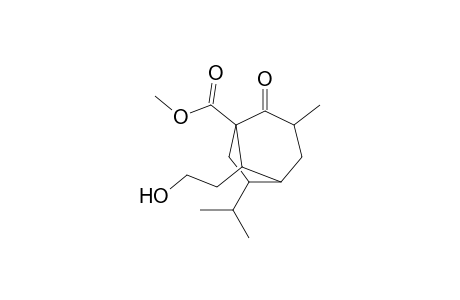 Methyl 8-(2-hydroxyethyl)-6-isopropyl-3-methyl-2-oxobicyclo[3.2.1]octane-1-carboxylate