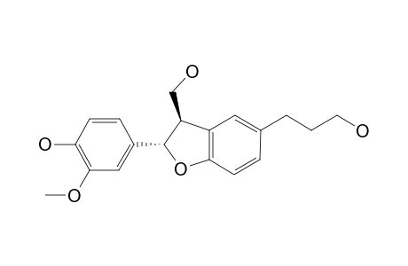 4-[3-HYDROXYMETHYL-5-(3-HYDROXYPROPYL)-2,3-DIHYDROBENZOFURAN-2-YL]-2-METHOXYPHENOL