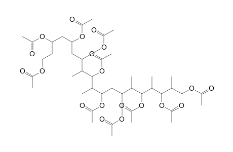 acetic acid [3,5,7,9,11,13-hexaacetoxy-4,6-dimethyl-1-(2,4,6-triacetoxy-1,3,5-trimethyl-hexyl)tridecyl] ester