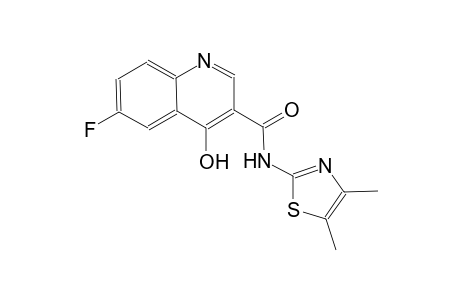 3-quinolinecarboxamide, N-(4,5-dimethyl-2-thiazolyl)-6-fluoro-4-hydroxy-