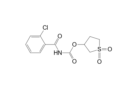 (2-Chlorobenzoyl)carbamic acid, 1,1-dioxotetrahydro-1.lambda.(6)-thiophen-3-yl ester
