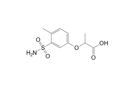 2-[(3-sulfamoyl-p-tolyl)oxy]propionic acid