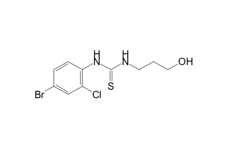1-(4-bromo-2-chlorophenyl)-3-(3-hydroxypropyl)-2-thiourea