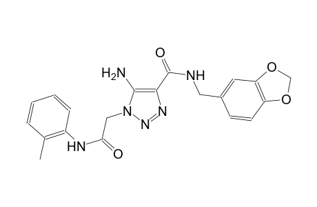 5-amino-N-(1,3-benzodioxol-5-ylmethyl)-1-[2-oxo-2-(2-toluidino)ethyl]-1H-1,2,3-triazole-4-carboxamide