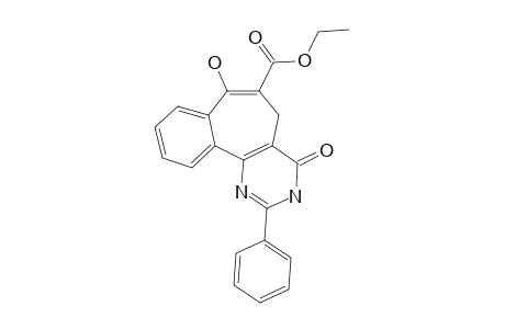 ETHYL-7-HYDROXY-4-OXO-2-PHENYL-4,5-DIHYDRO-3H-BENZO-[6,7]-CYCLOHEPTA-[1,2-D]-PYRIMIDINE-6-CARBOXYLATE