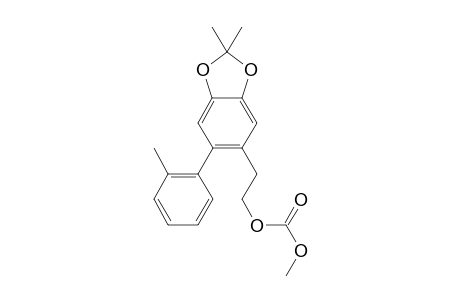 2-(2,2-dimethyl-6-(o-tolyl)benzo[d][1,3]dioxol-5-yl)ethyl methyl carbonate