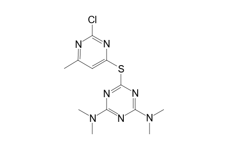 1,3,5-Triazine-2,4-diamine, 6-[(2-chloro-6-methyl-4-pyrimidinyl)thio]-N(2),N(2),N(4),N(4)-tetramethyl-