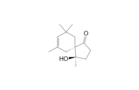 (4R,5R)-4,7,9,9-tetramethyl-4-oxidanyl-spiro[4.5]dec-7-en-1-one