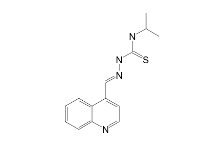 QUINOLINE-4-CARBOXALDEHYDE-4-ISOPROPYL-THIOSEMICARBAZONE