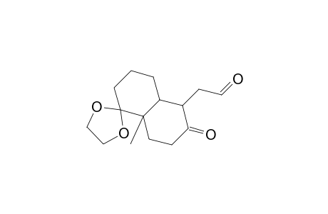 3',4',4'a,7',8',8'a-Hexahydro-8'a-methyl-5'-(2-oxoethyl)spiro[1,3-dioxolane-2,1'(2'H)-naphthalen]-6'(5'H)-one