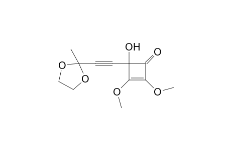 2,3-Dimethoxy-4-[2-(2-methyl-1,3-dioxolan-2-yl)-1-ethynyl]-4-hydroxy-2-cyclobuten-1-one