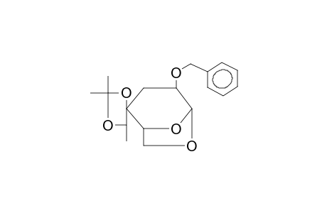 1,6-ANHYDRO-2-O-BENZYL-3-DEOXY-4,1'-ISOPROPYLIDENE-4-C-(D-GLYCERO-1'-HYDROXYETHYL)-BETA-D-RIBOHEXOPYRANOSE