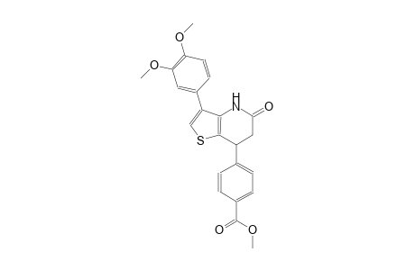 benzoic acid, 4-[3-(3,4-dimethoxyphenyl)-4,5,6,7-tetrahydro-5-oxothieno[3,2-b]pyridin-7-yl]-, methyl ester