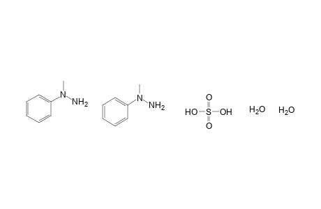 1-methyl-1-phenylhydrazine, sulfate, dihydrate