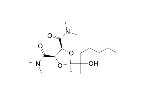 (4R)-trans-N,N,N',N'-Tetramethyl-2-methyl-2-(2-hydroxyhept-2-yl)-1,3-dioxolane-4,5-dicarboxamide