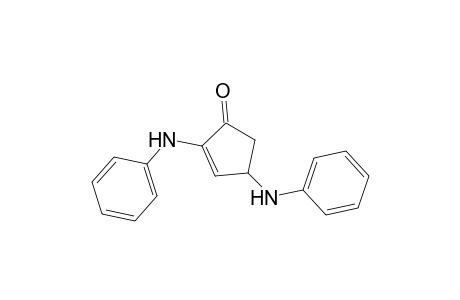 2-Cyclopenten-1-one, 2,4-bis(phenylamino)-