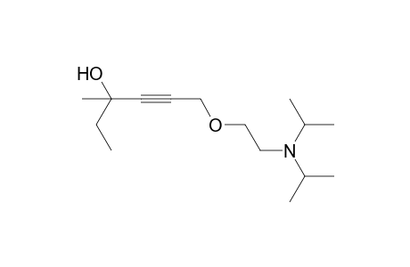 6-[2-(diisopropylamino)ethoxy]-3-methyl-4-hexyn-3-ol