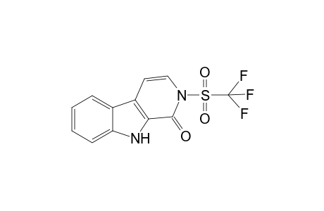 2-(trifluoromethylsulfonyl)-9H-pyrido[3,4-b]indol-1-one