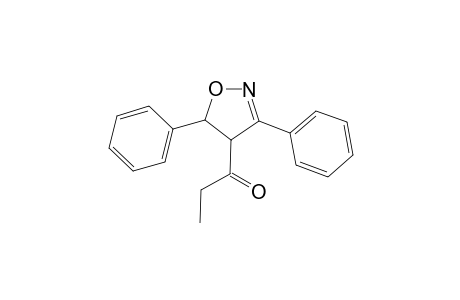 1-(3,5-Diphenyl-4,5-dihydro-4-isoxazolyl)-1-propanone