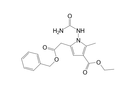 5-Benzyloxycarbonylmethyl-2-methyl-1-ureido-1H-pyrrole-3-carboxylic acid ethyl ester