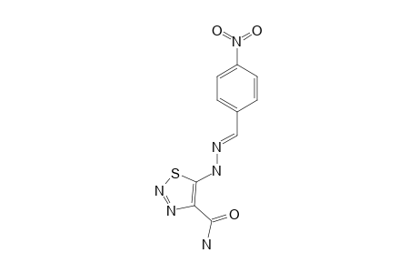 4-CARBAMOYL-5-(4-NITROBENZYLIDENE)-HYDRAZINO-1,2,3-THIADIAZOLE