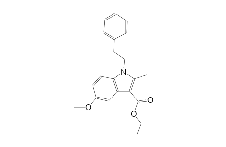 1H-indole-3-carboxylic acid, 5-methoxy-2-methyl-1-(2-phenylethyl)-, ethyl ester