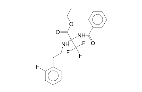Ethyl 2-benzamido-3,3,3-trifluoro-2-(2-fluorophenethylamino)propionate