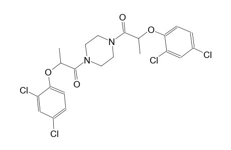 1,4-bis[2-(2,4-dichlorophenoxy)propanoyl]piperazine