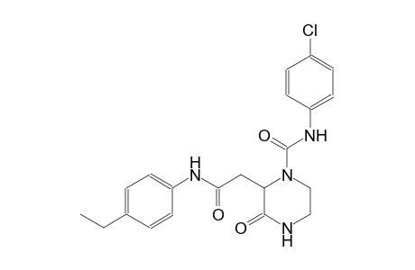 2-piperazineacetamide, 1-[[(4-chlorophenyl)amino]carbonyl]-N-(4-ethylphenyl)-3-oxo-